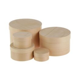 Коробка кругла з глухою кришкою 140х100(мм)