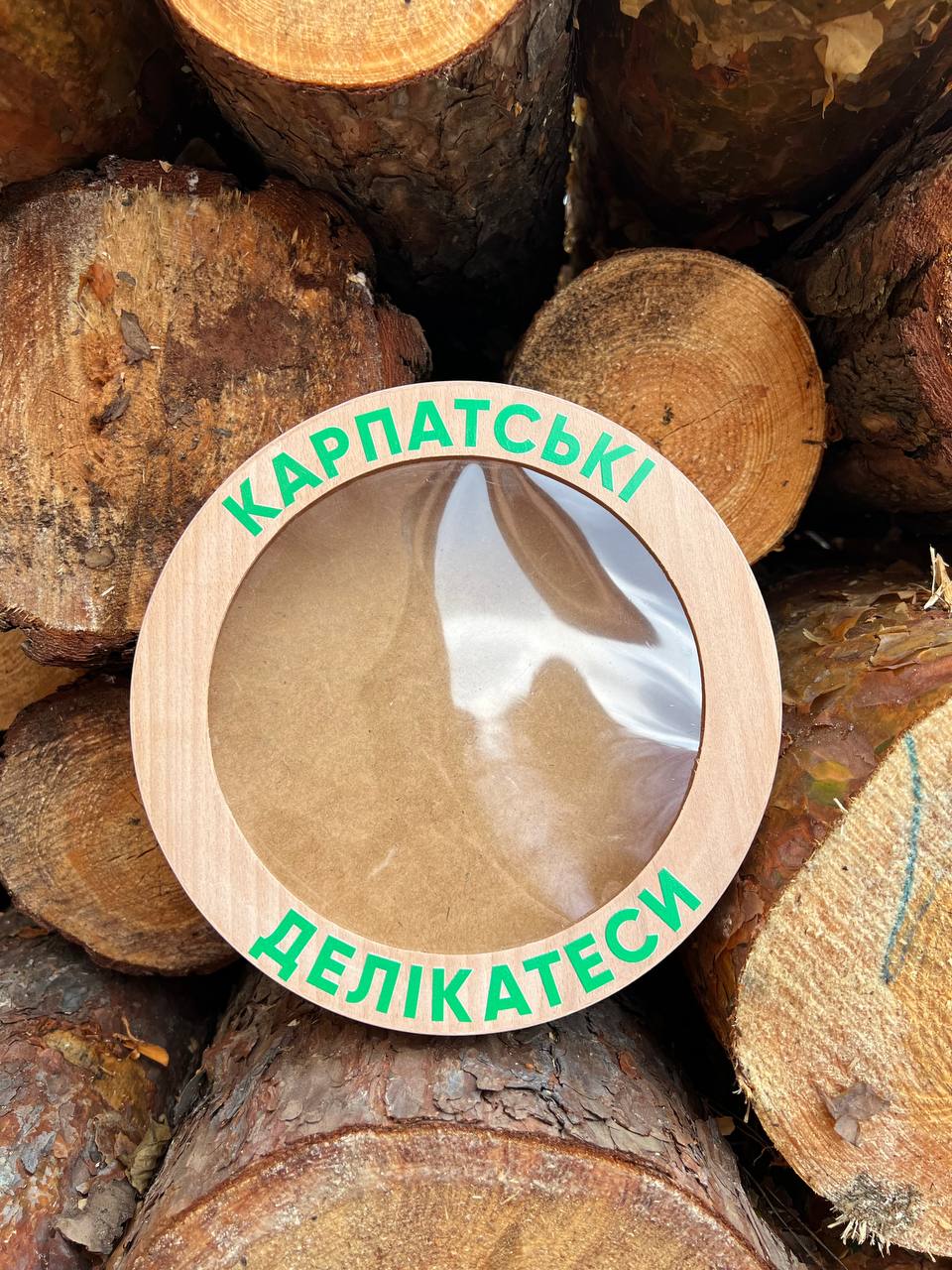 Кругла коробка із шпону КР 2360/1 - Зображення 4